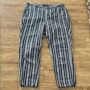 Banana Republic Striped Linen Pants